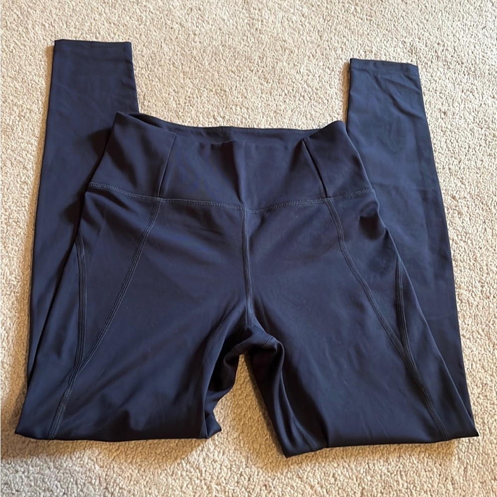 Girlfriend collective compression leggings in midnight, Size s, 28.5in length